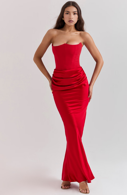Tessa | Vestido Maxi Strapless